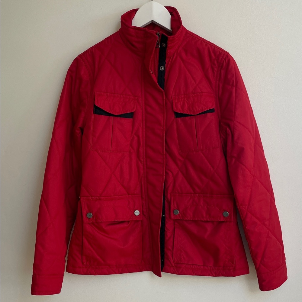 Ralph Lauren LRL Laurel Active Red Parker Wind Jacket. Size M